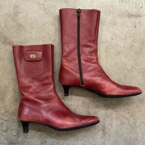 Vintage 90s Coach mid calf boots